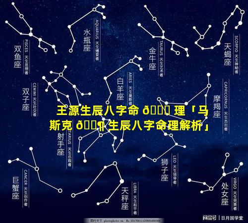 王源生辰八字命 🐝 理「马斯克 🐶 生辰八字命理解析」